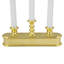 Ensemble de 4 bougies de Noël 10 po avec lumières DEL blanches préinstallées Candolier