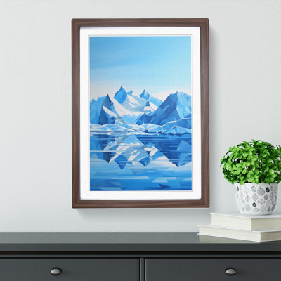 Glacier Geometric - Framed Print