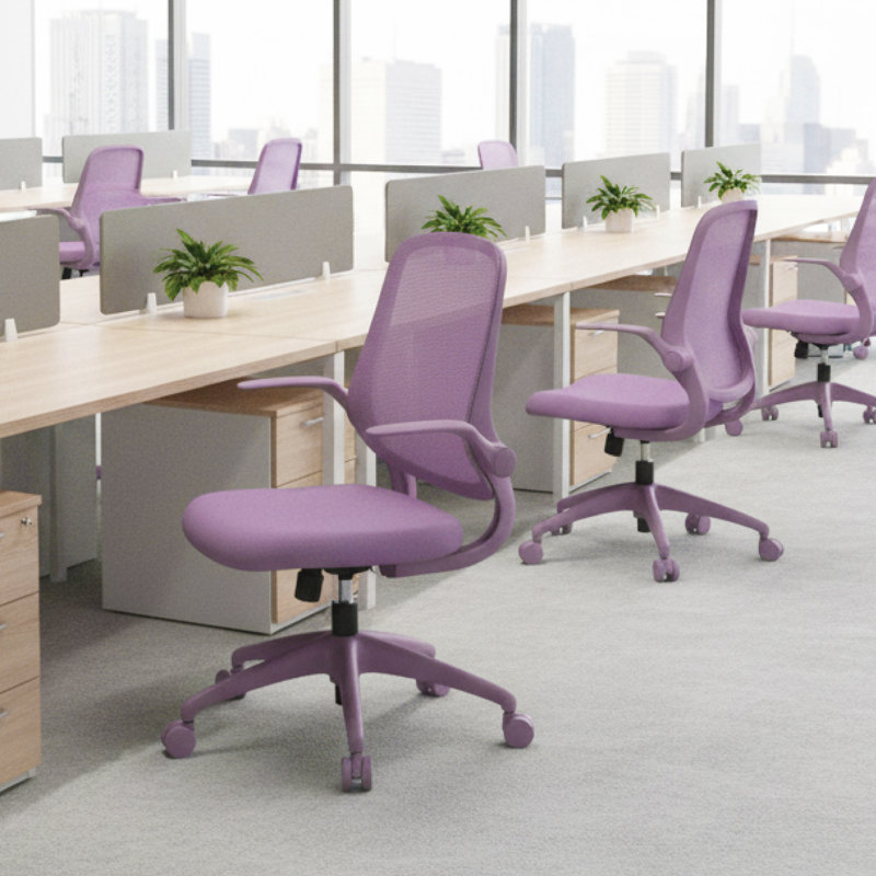 Chaise de bureau ergonomique ergonomique, Mauve, Mauve