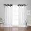 Paire de rideaux semi-transparents avec pattes Hemlen-1113804097