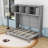 Queen Murphy Bed with Flexible Slats and Shelves-241609335