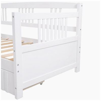 Safak Solid Wood Daybed with Trundle 