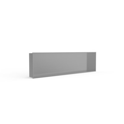 Niche de douche encastrée en acier inoxydable brossé NS-04-BS l 48 po x H 12,6 po Badeloft