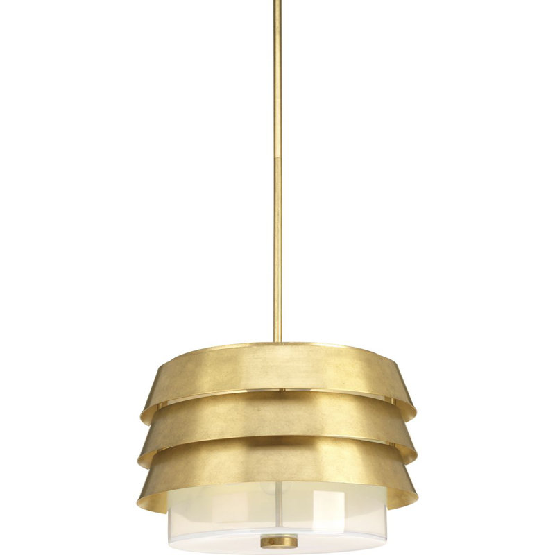 Luminaire suspendu tambour simple à 3 lumières Sandbar