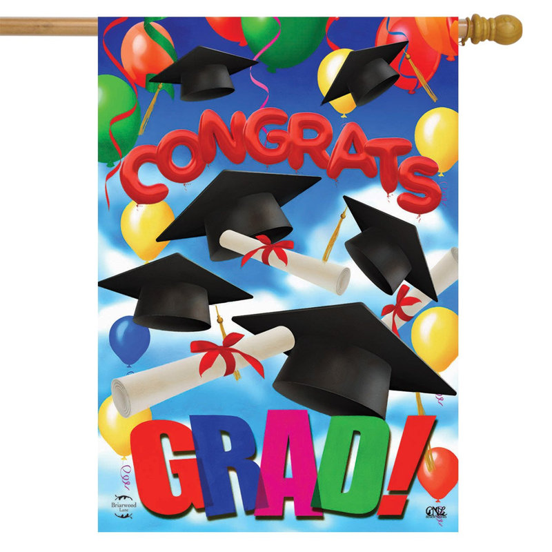 Drapeau Congrats Graduation House