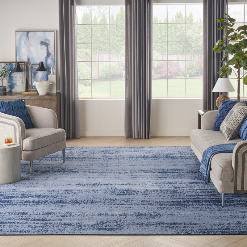 Tapis intérieur / extérieur Nourison Essentials Denim, Rectangle 10 pi x 14 pi
