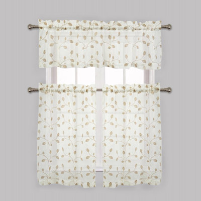 Hair Floral Tailored Kitchen Curtain