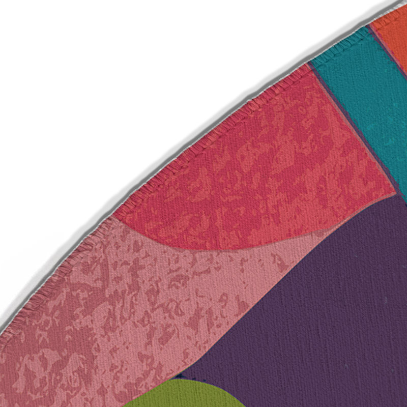 Luminous Vortex Indoor And Outdoor Area Rug, Round 5'