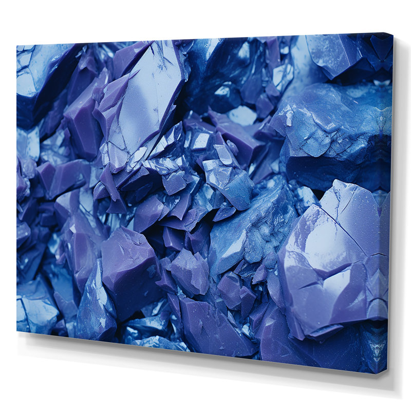 Abstrait géométrique mauve I, art mural géométrique, Toile tendue, H 30 po x l 40 po x P 1,5 po
