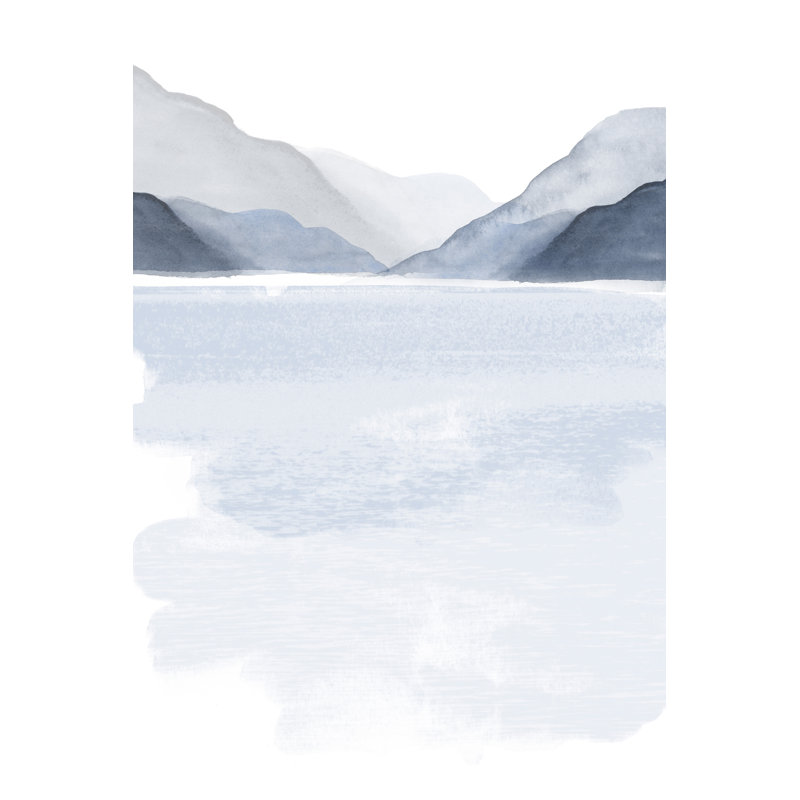 Glacial Lake I 1 Piece Wrapped Canvas Painting, 76cm H x 51cm W