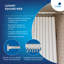 250cm Straight Shower Curtain Pole & Hook Set