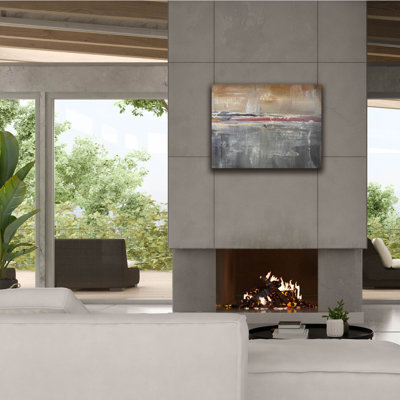 'Rustic Abstract' by Danhui Nai Canvas Wall Art