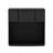 Clive 22" Mid-Century Modern 1-Drawer Nightstand in Black-1689114439