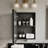 Space-saving wall-mounted mirror cabinet