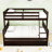 Twin Over Full Bunk Bed With Ladder, Guardrail And Twin Trundle-1382008745