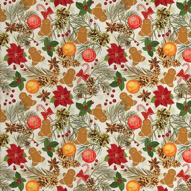 Ambesonne Christmas Fabric by The Yard, Xmas Theme Winter Mitten with  Snowflakes and Nordic Roses Print, Decorative Satin Fabric for Home  Textiles and