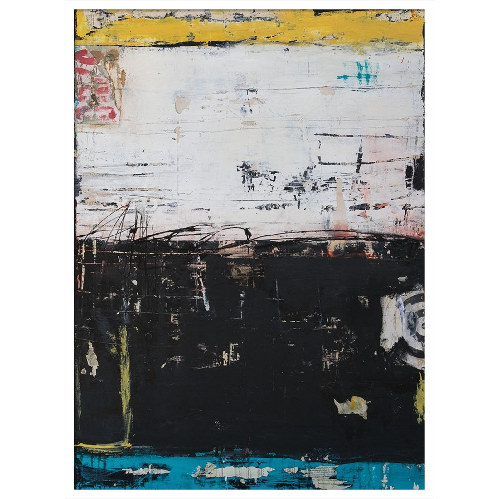 Down and Dirty Print by Erin Ashley, 41" H x 31" W, White