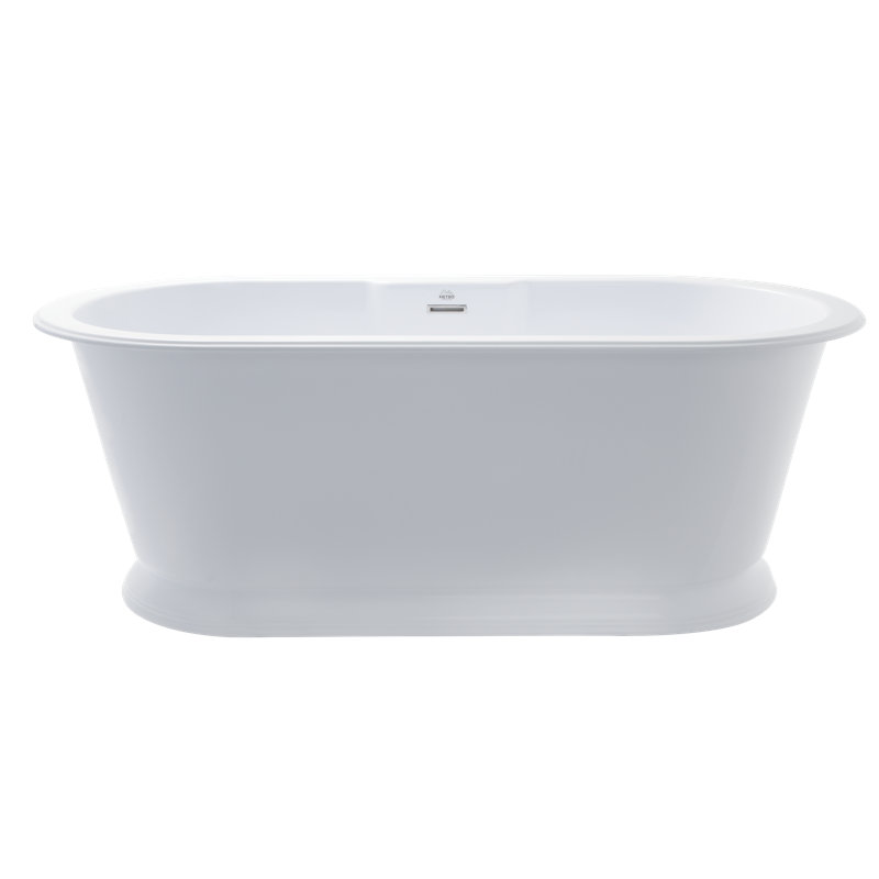 Chateau 66'' L Freestanding Soaking Bathtub, Matte White