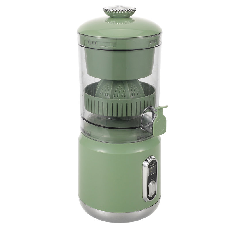 Presse-agrumes électrique facile à nettoyer à grand volume avec bec verseur facile, 20 oz pour oranges, citrons, limes, pamplemousses, vert