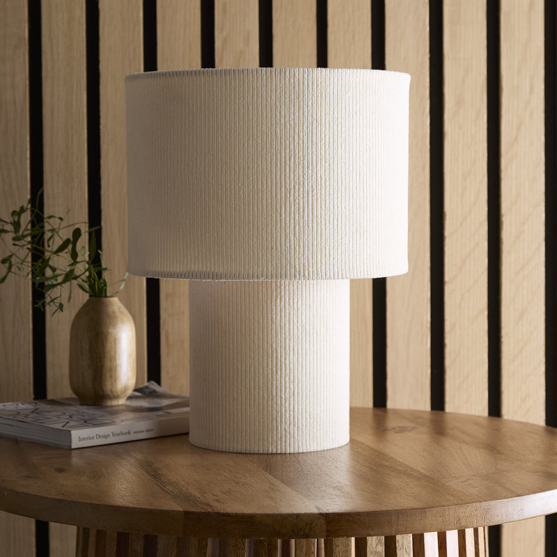 Table Lamp, Cream, Cream