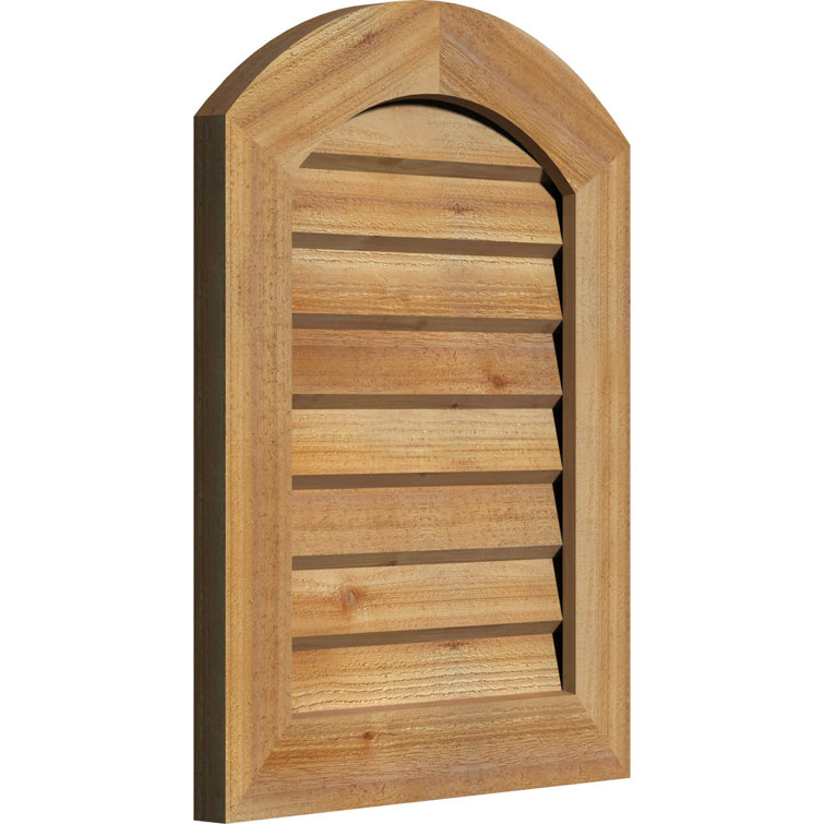 Évent de pignon en bois arqué
