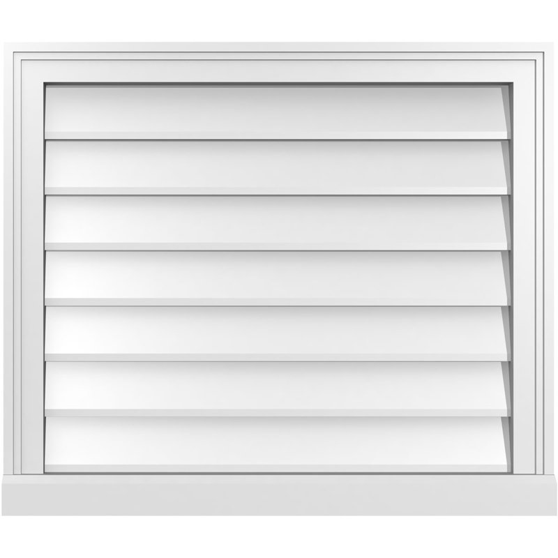 Cadre de seuil Brickmould, brun clair apprêté, H 24 po x l 28 po x P 2 po