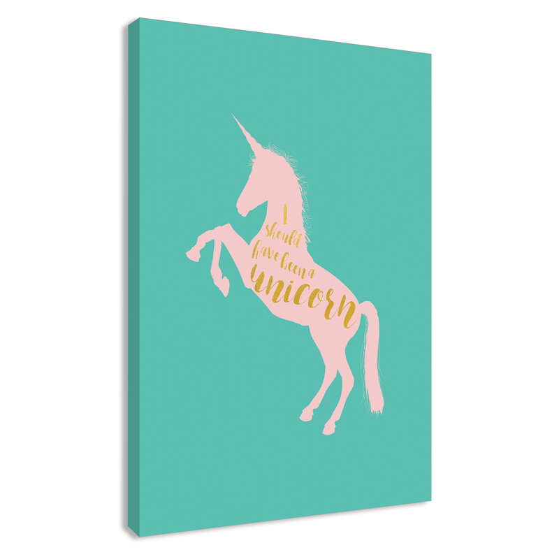 Art inspirant sur toile pour enfants, H 36 po x l 24 po x P 1,5 po, Sarcelle