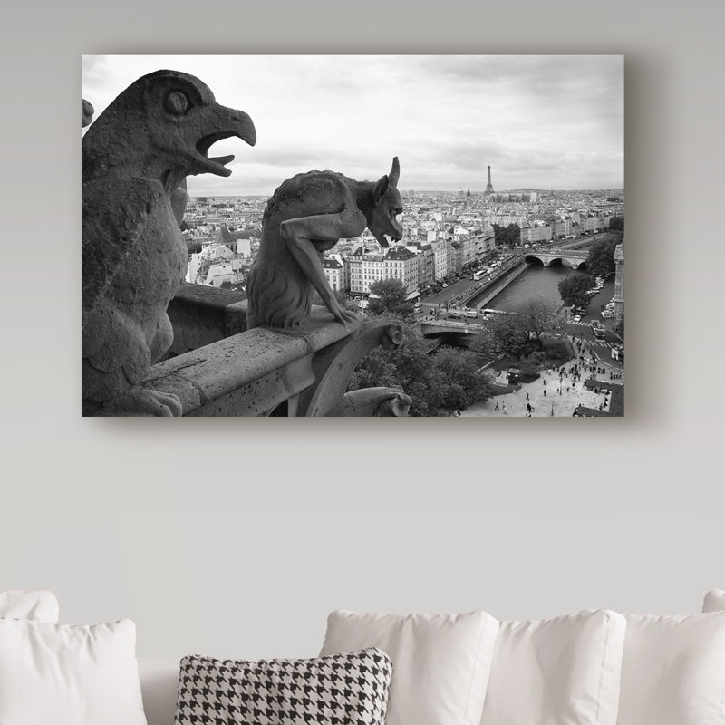 «Gargoyles» Avisha, reproduction de photo sur toile tendue, H 12 po x l 19 po