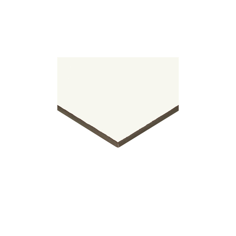 Color Wheel Linear 4" x 16" Ceramic Wall Tile (30 PC per Carton) (13.20 SQFT per Carton), Matte Arctic White