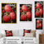 «Rustic Ruby Flower Impression II», art mural fleurs-1452365976-1452365979