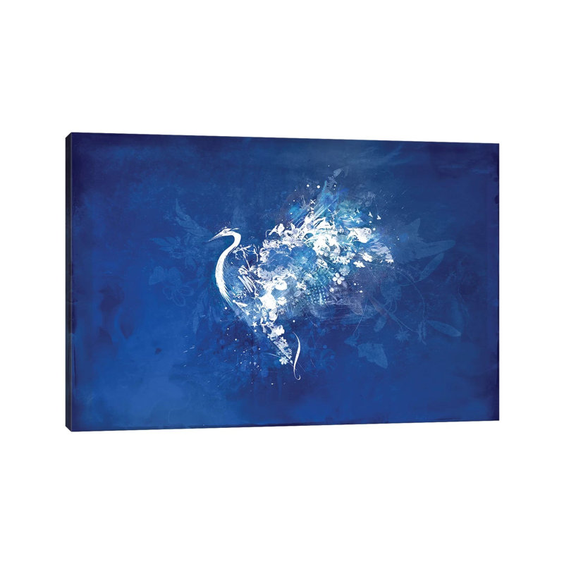 Feathered Flowers by Teis Albers - Gallery-Wrapped Canvas Giclée on Canvas, 20.32 cm H x 30.48 cm W, Canvas