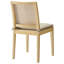 Chaise en bois et rotin Ovard