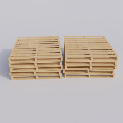 Wooden Pallets, Easy for Commercial Use, Strong Sturdy Structure, 38x36x5