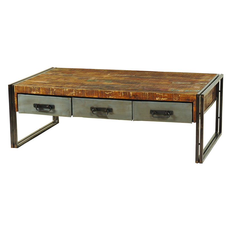 Marguerite Solid Wood Top Coffee Table