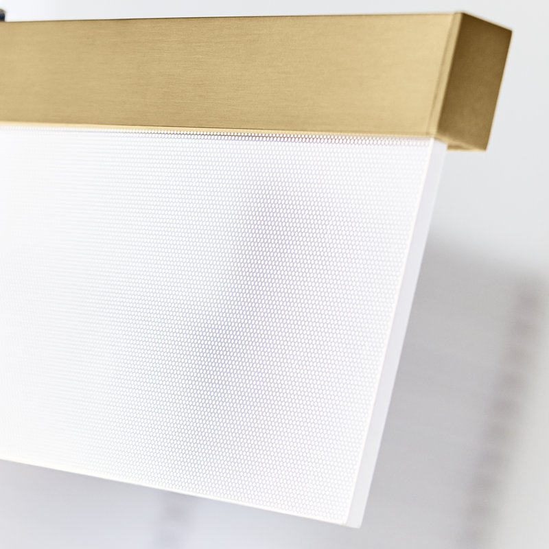 Sweep 5 - Light LED Chandelier, Aged Brass