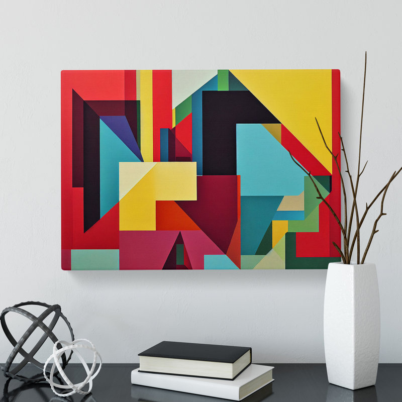 Modern Abstract Shapes Vol.4 - Wrapped Canvas, 40cm H x 60cm W x 3cm D