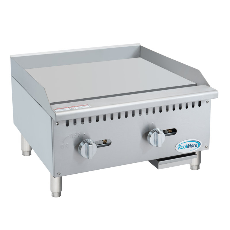 Plaque chauffante en acier inoxydable 26 po