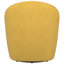 Chaise pivotante rembourrée jaune moutarde avec rembourrage et design contemporain pour la décoration intérieure-1314006390