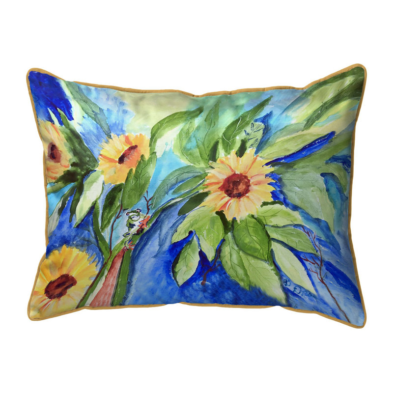 Coussin décoratif Floral, 16 po x 20 po