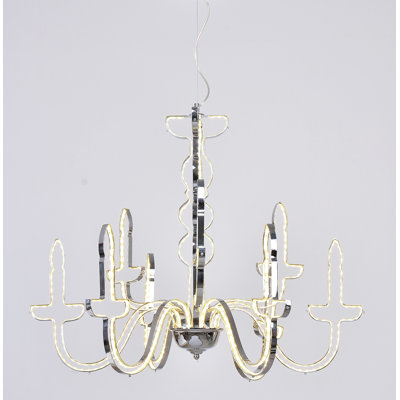 1 - Light Candle Style LED Chandelier