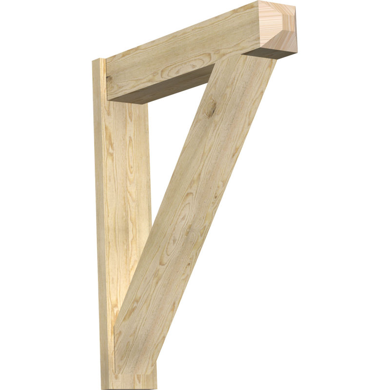 Artisan traditionnel en bois rustique, P 38 po x H 46 po, Sapin Douglas de 8 po (sciage brut)