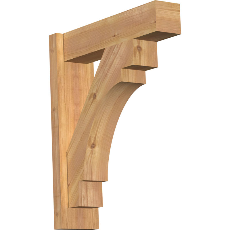 L 6 po x P 20 po x H 24 po, P 20 po x H 24 po, 6" W Western Red Cedar (Rough Sawn)