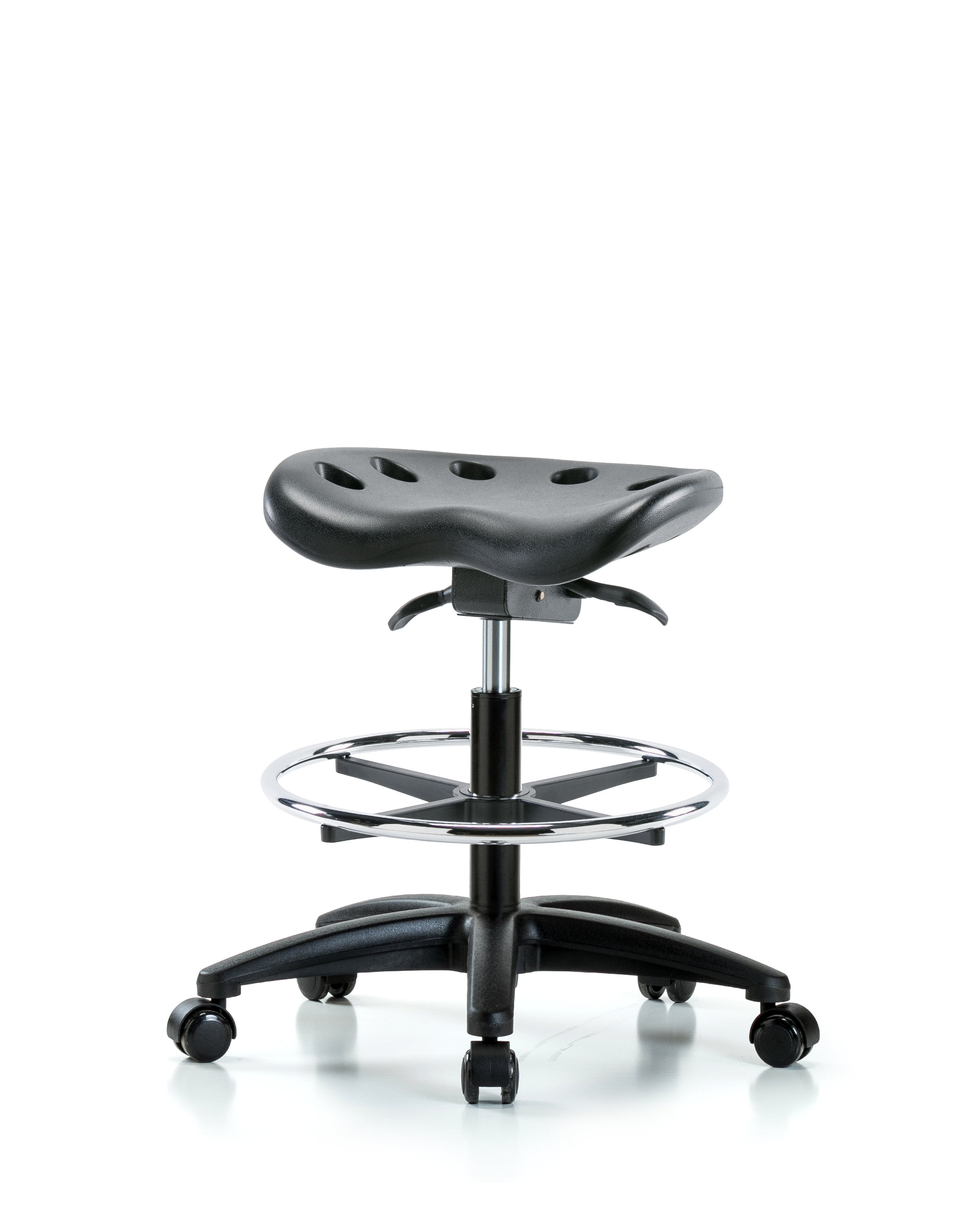 Inbox Zero Tractor Sit-Stand Height Adjustable Lab Stool | Wayfair