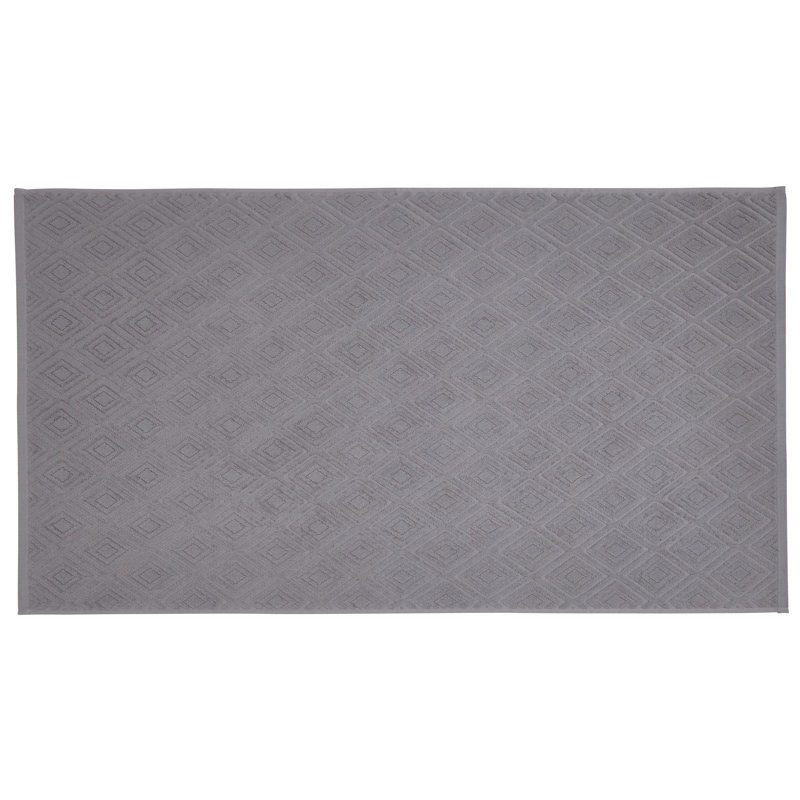 Diamond Sculpture Bath Sheet, Charcoal