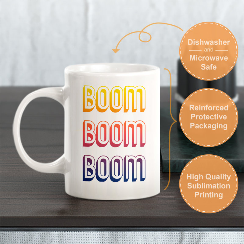Tasse à café Boom Boom Boom, Ensemble de verres à lait