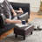 Nelva Faux Leather Ottoman-192649969