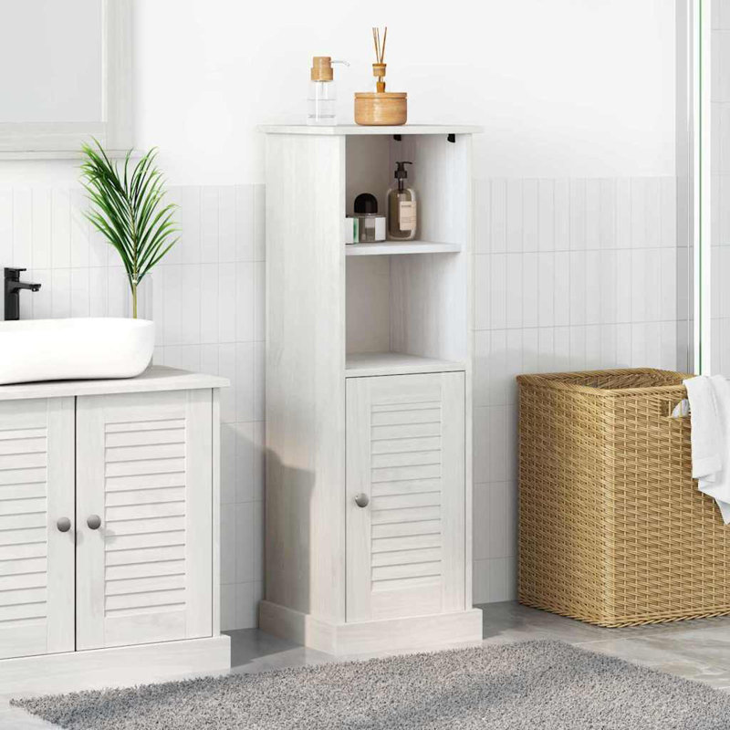 Bathroom Cabinet With Storage VIGO 37 X 34 X 110 Cm, White