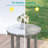 Round HDPE Plastic Wood Side Table – Durable Outdoor Accent Table for Patio, Garden, and Balcony-1587789177
