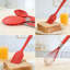 Ensemble d'ustensiles de cuisine en silicone 10 pièces avec têtes de qualité alimentaire résistantes à la chaleur et poignées ergonomiques en acier pour batterie de cuisine antiadhésive