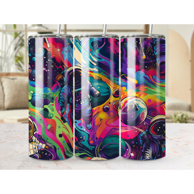 Choose Handmade Tumblers 591 mL Vacuum Insulated Stainless Steel (18/8) Travel Tumbler with Straw